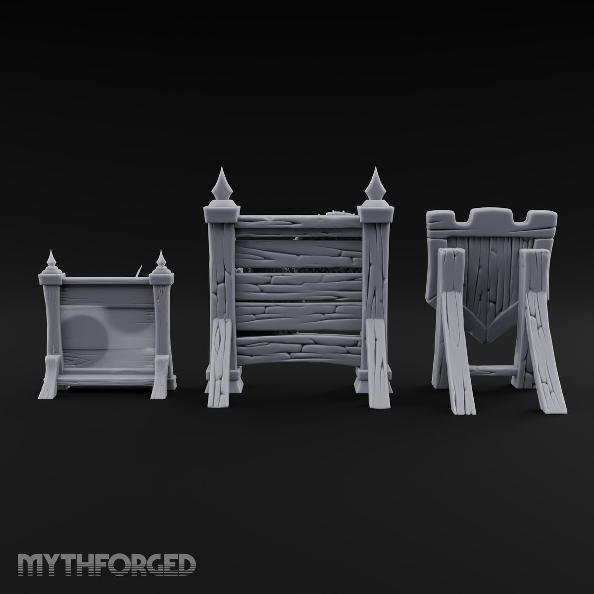 Tilt Yard Trimmings Wooden Jousting Tournament Terrain F
