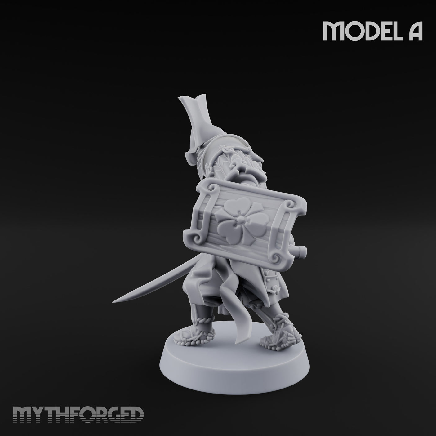 Katana Swinging Samurai Warrior A Miniature for Dungeons and Dragons, Pathfinder or other TTRPGs