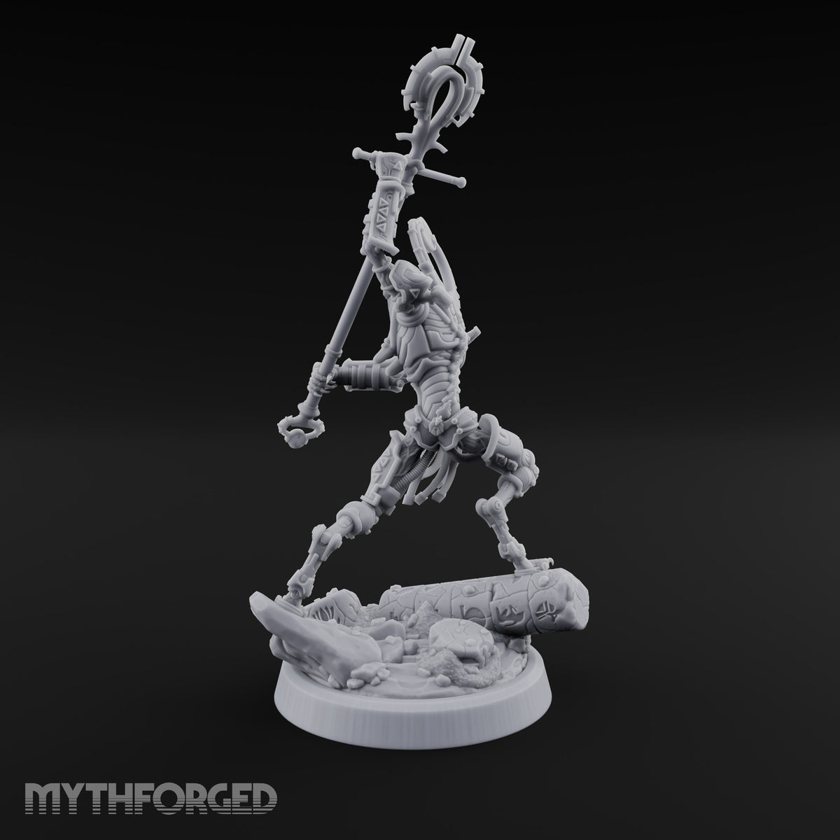 Ankh Raised, Bones Rattled Skeleton Ankh Warrior B