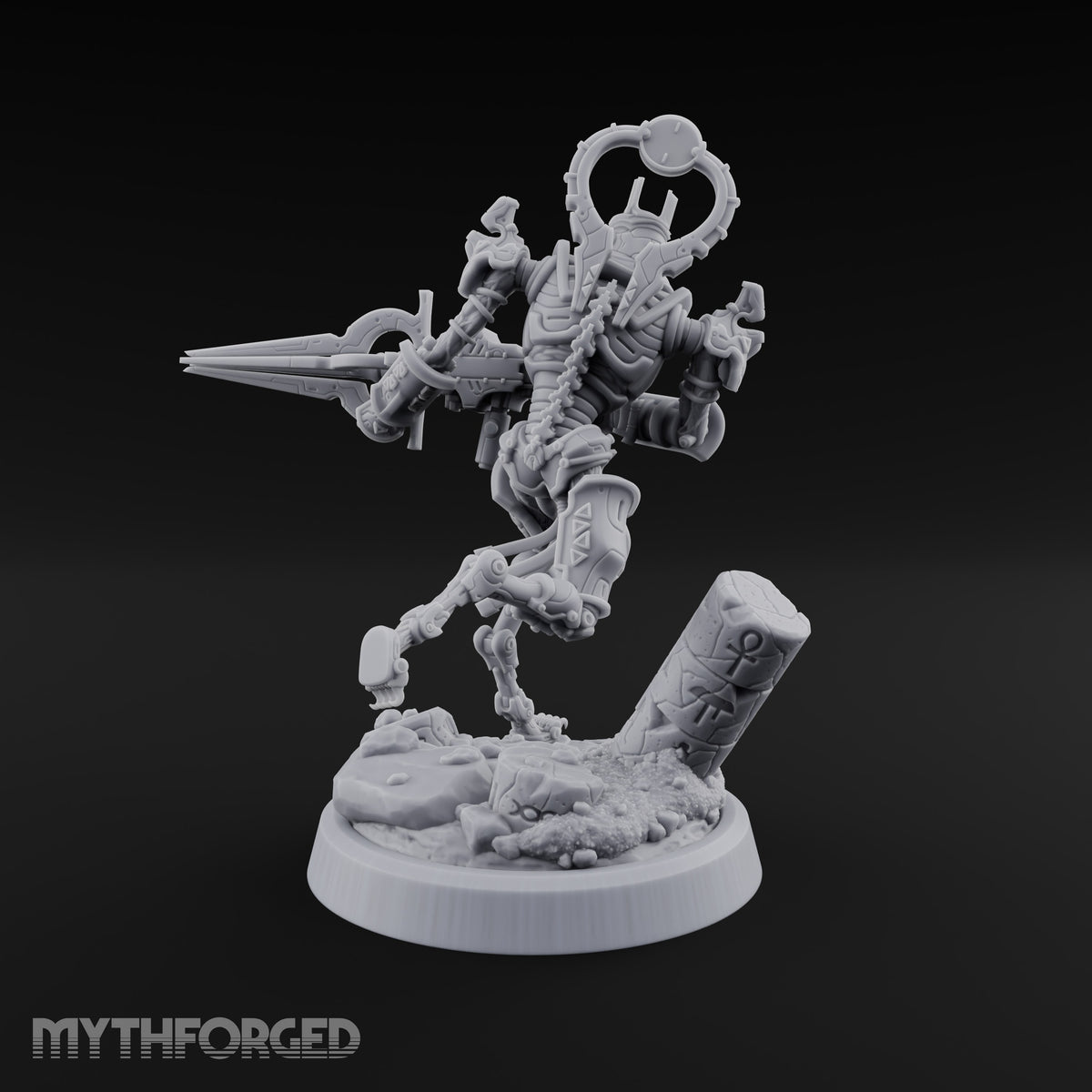 Ankh Raised, Bones Rattled Skeleton Ankh Warrior D — No FX