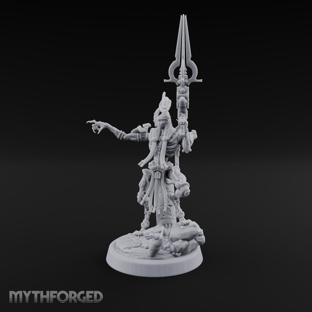 Ankh Raised, Bones Rattled Skeleton Ankh Warrior E