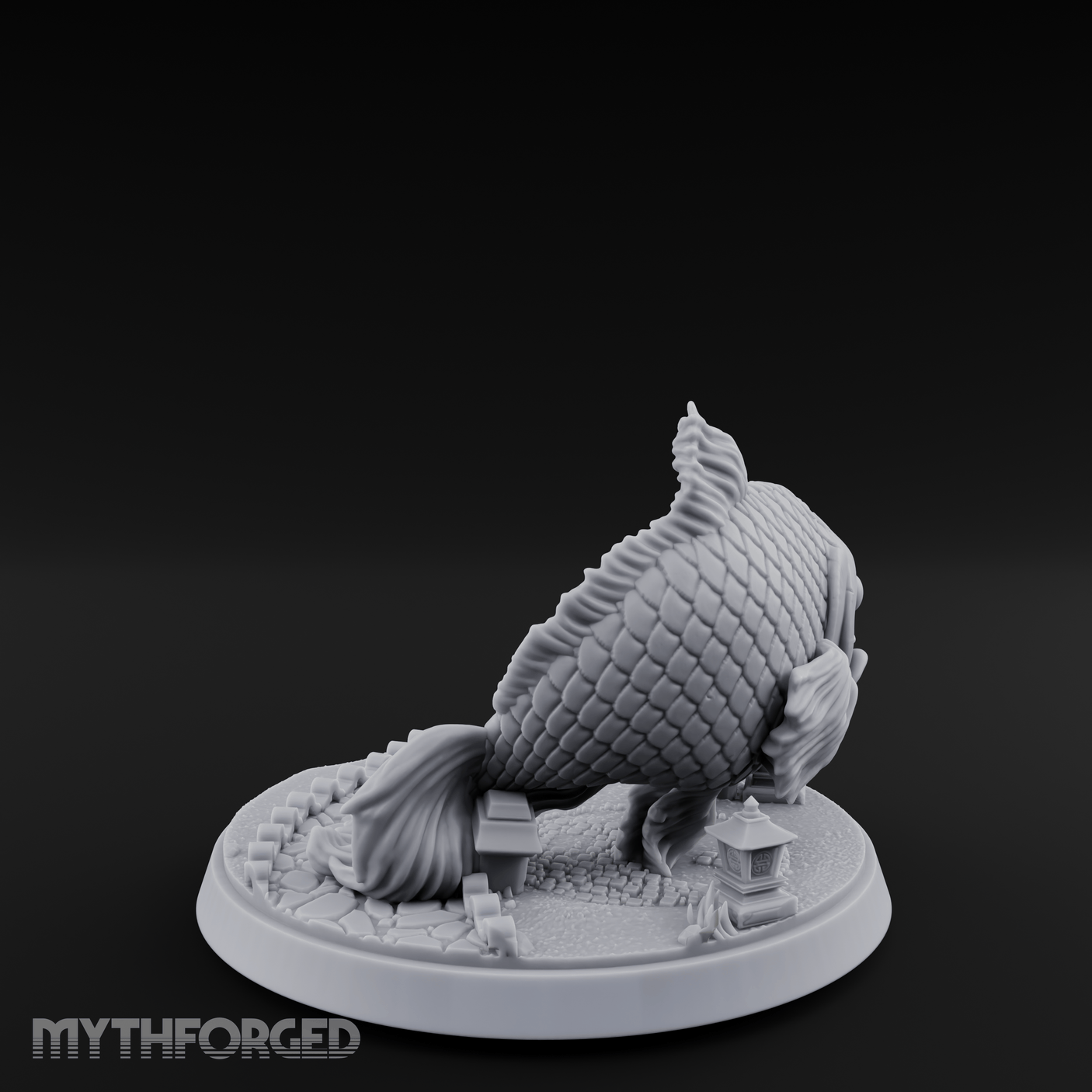 Scales Glinting Koi Beast Miniature for Dungeons and Dragons, Pathfinder or other TTRPGs