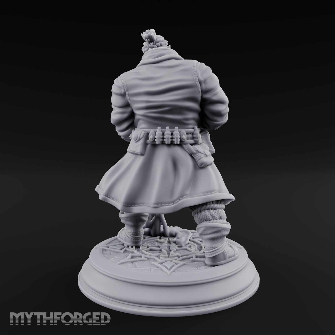 Blade Drawing Dwarf Duelist Miniature for Dungeons and Dragons, Pathfinder or other TTRPGs