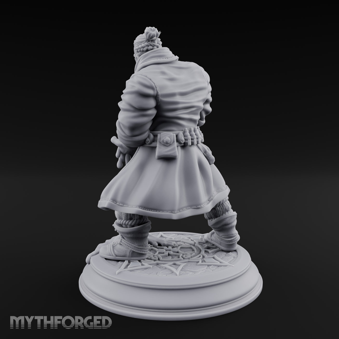 Blade Drawing Dwarf Duelist Miniature for Dungeons and Dragons, Pathfinder or other TTRPGs