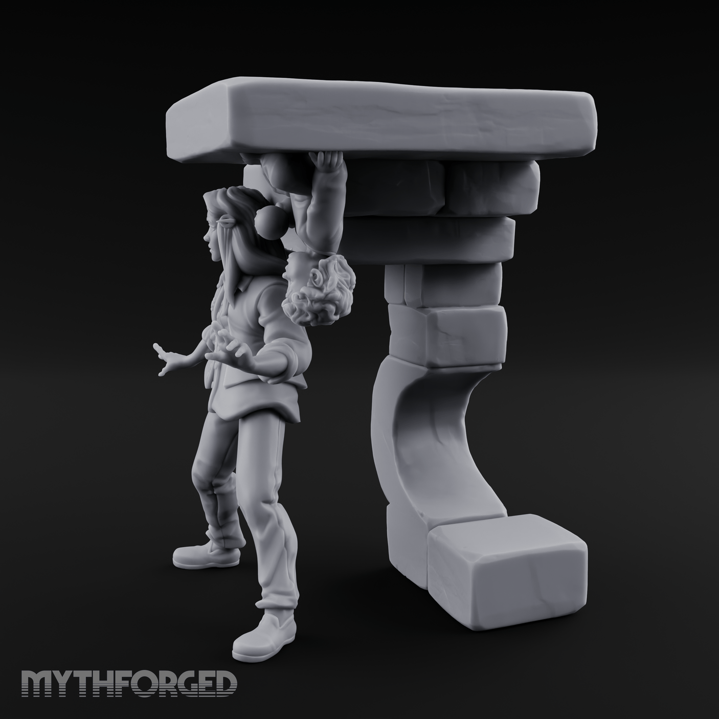 Juggling Heads Human Entertainer Miniature for Dungeons and Dragons, Pathfinder or other TTRPGs
