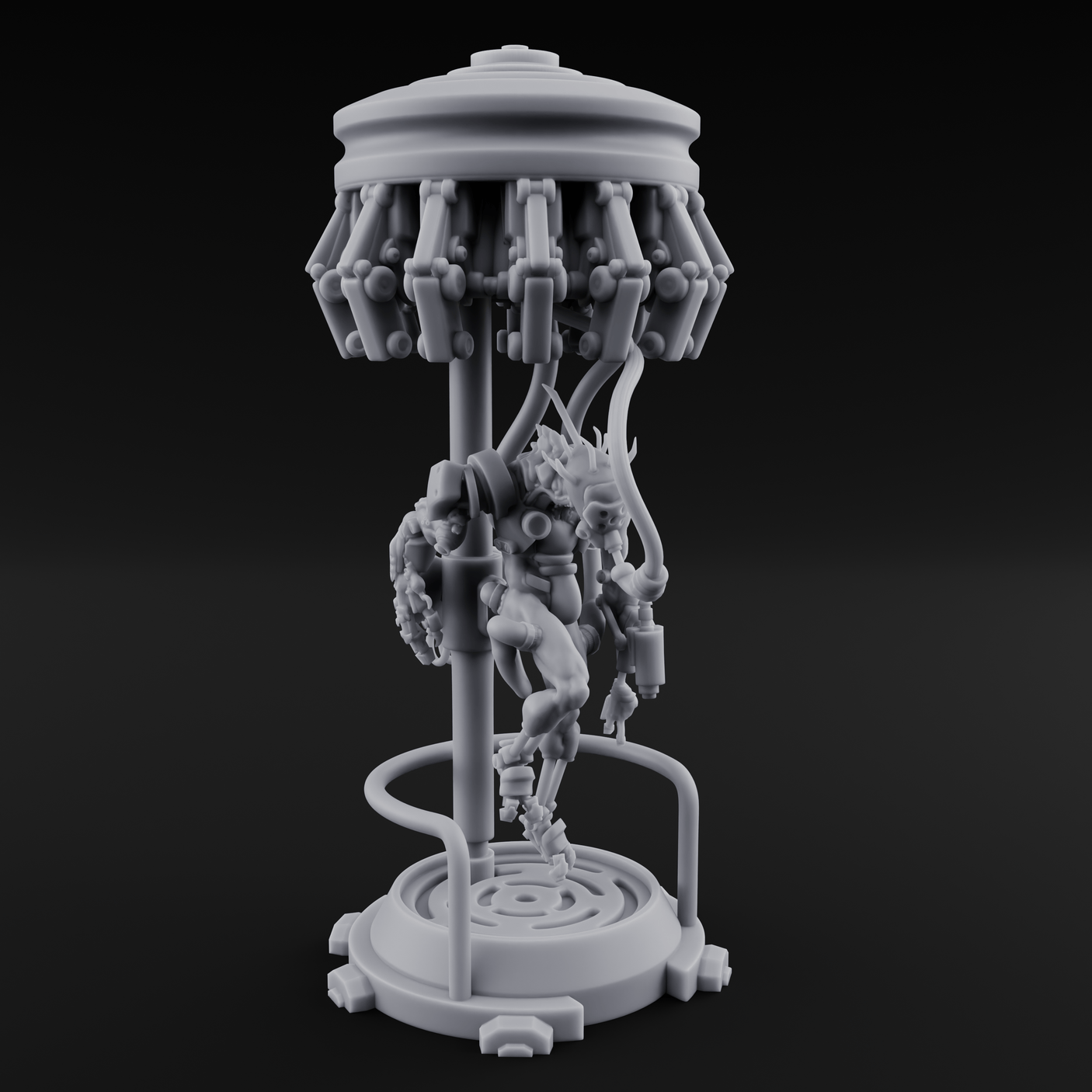 Dangling From The Canopy Necrolinked Wights Miniature for Dungeons and Dragons, Pathfinder or other TTRPGs