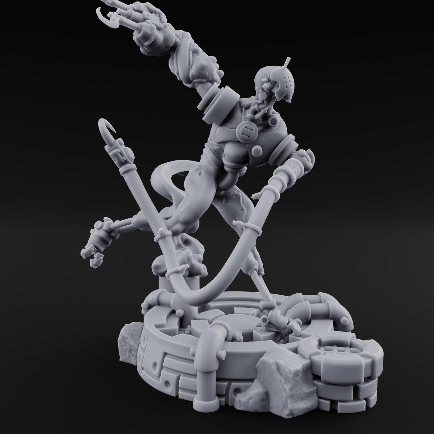 Dangling From The Canopy Necrolinked Wight C Miniature for Dungeons and Dragons, Pathfinder or other TTRPGs