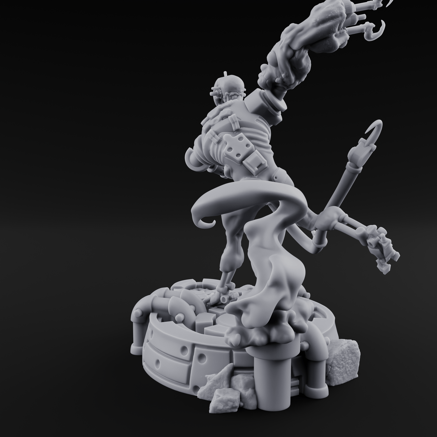 Dangling From The Canopy Necrolinked Wight C Miniature for Dungeons and Dragons, Pathfinder or other TTRPGs