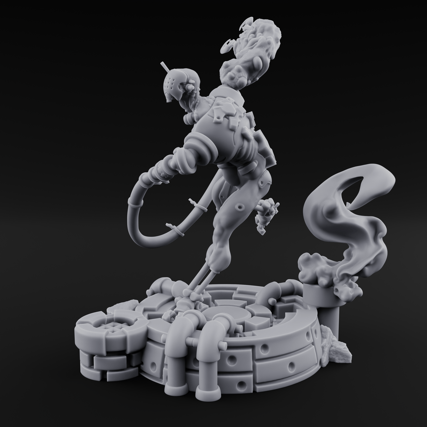 Dangling From The Canopy Necrolinked Wight C Miniature for Dungeons and Dragons, Pathfinder or other TTRPGs
