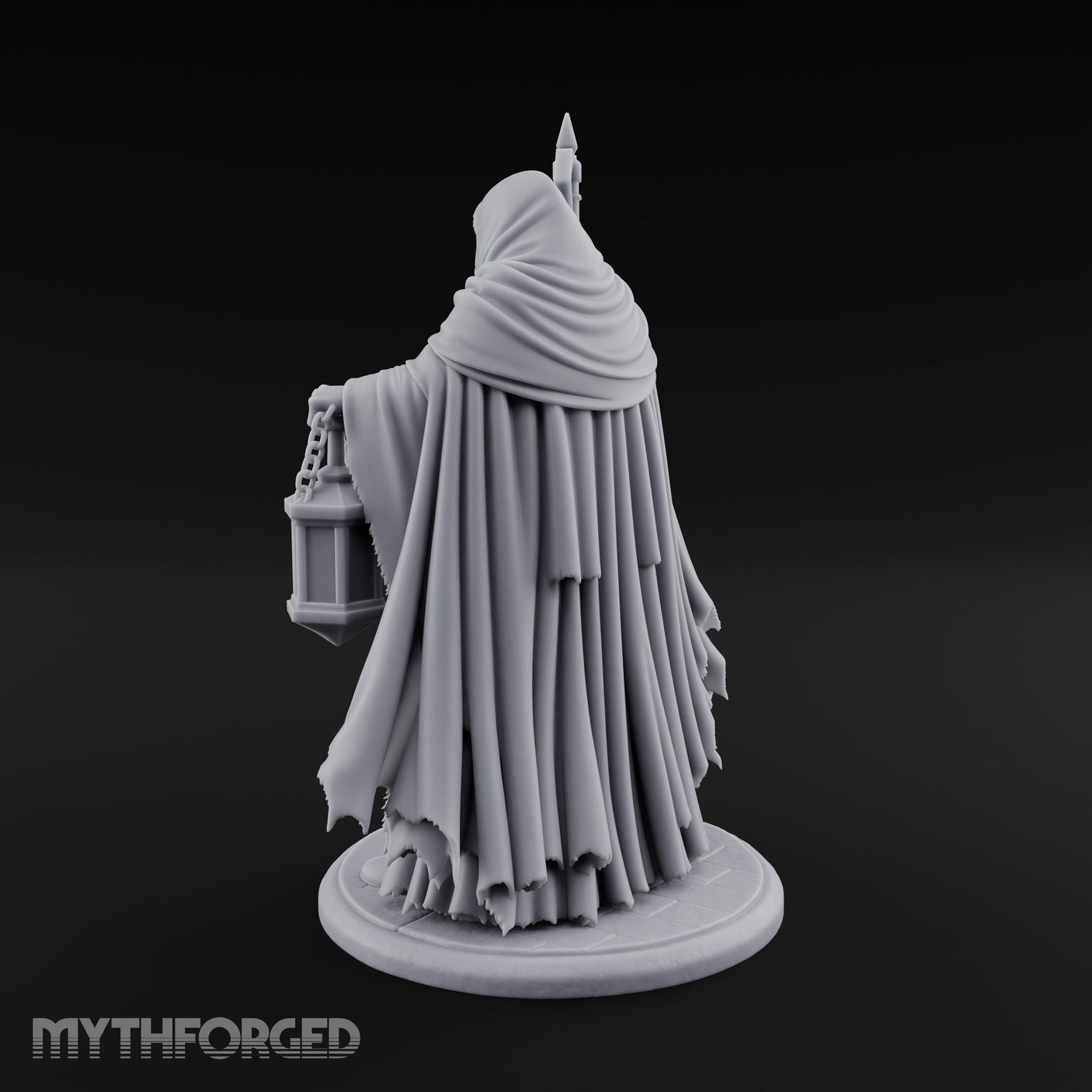 Lantern Bearing Skeleton Mask Priest Miniature for Dungeons and Dragons, Pathfinder or other TTRPGs