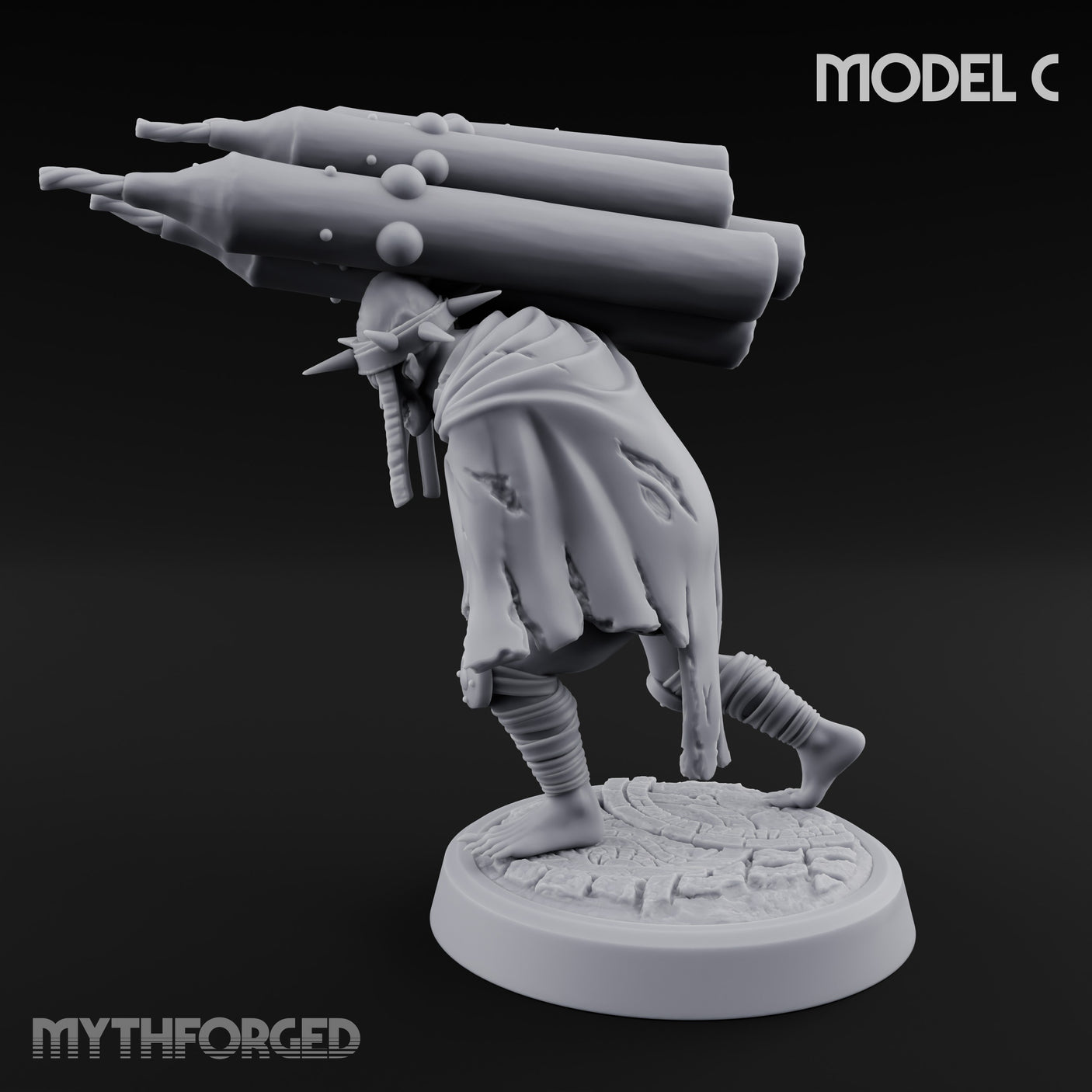 Lantern Pole Carrying Goblin Scout C Miniature for Dungeons and Dragons, Pathfinder or other TTRPGs