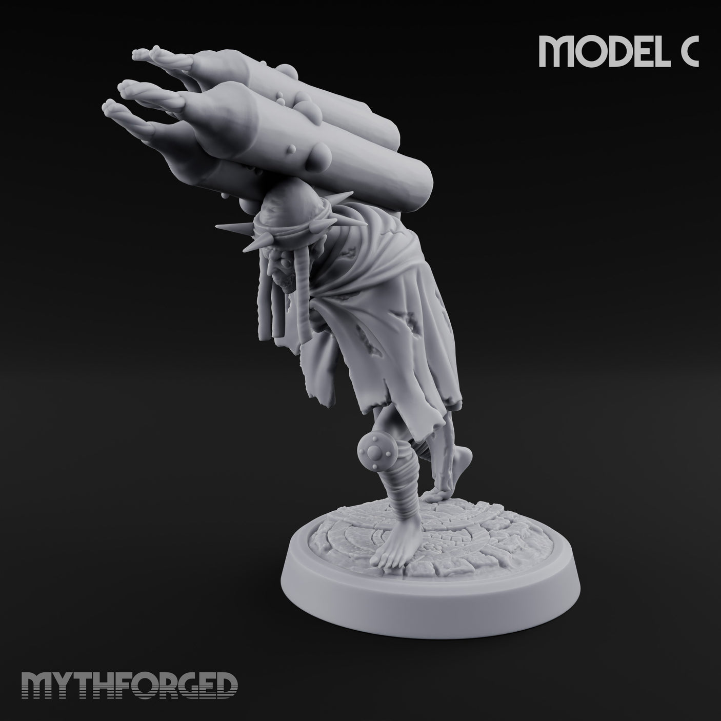 Lantern Pole Carrying Goblin Scout C Miniature for Dungeons and Dragons, Pathfinder or other TTRPGs