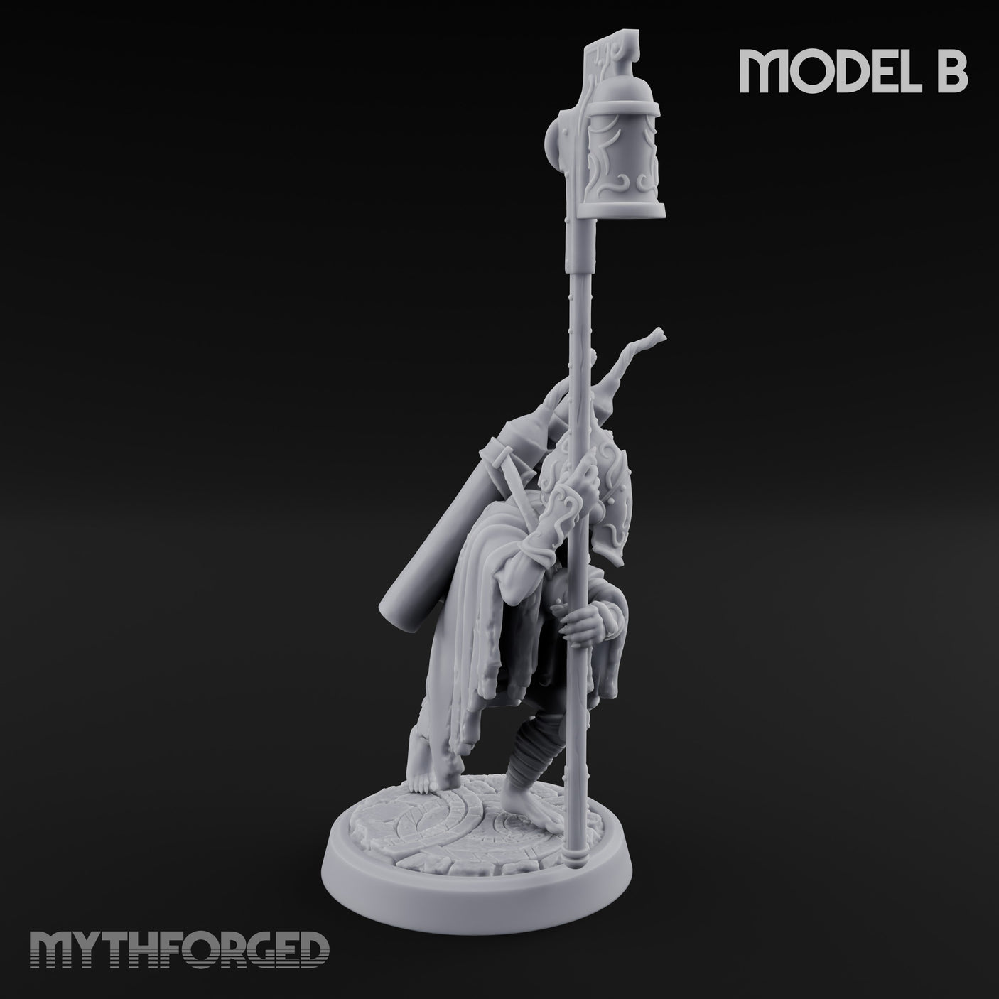 Lantern Pole Carrying Goblin Scouts Miniature for Dungeons and Dragons, Pathfinder or other TTRPGs