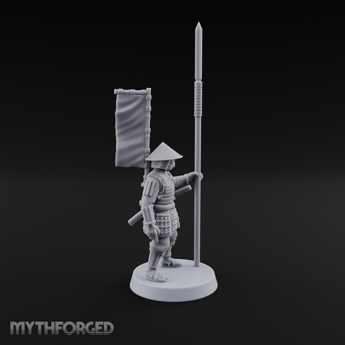 Standing Ready Human Ashigaru C