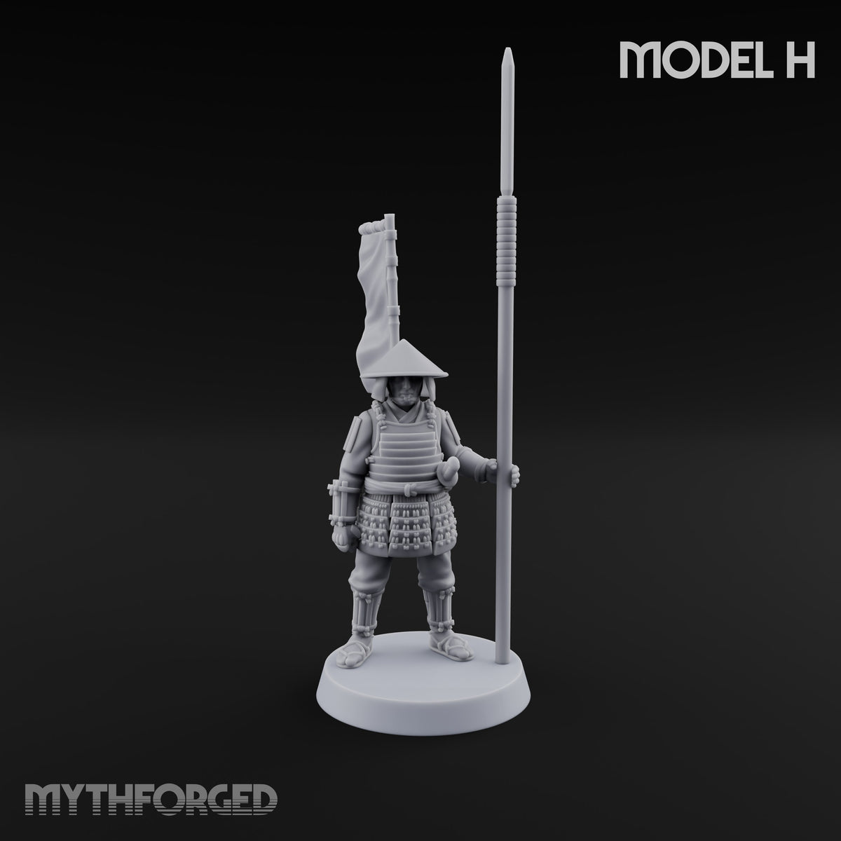 Standing Ready Human Ashigaru — H