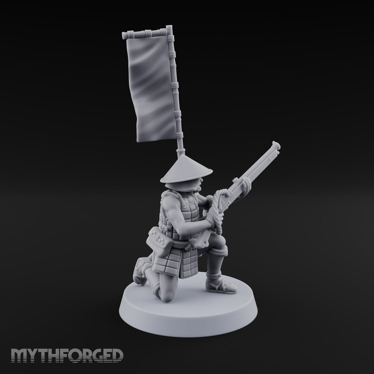 Priming the Volley Human Ashigaru Musketeer A