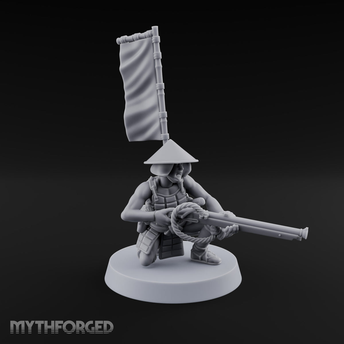 Priming the Volley Human Ashigaru Musketeer C