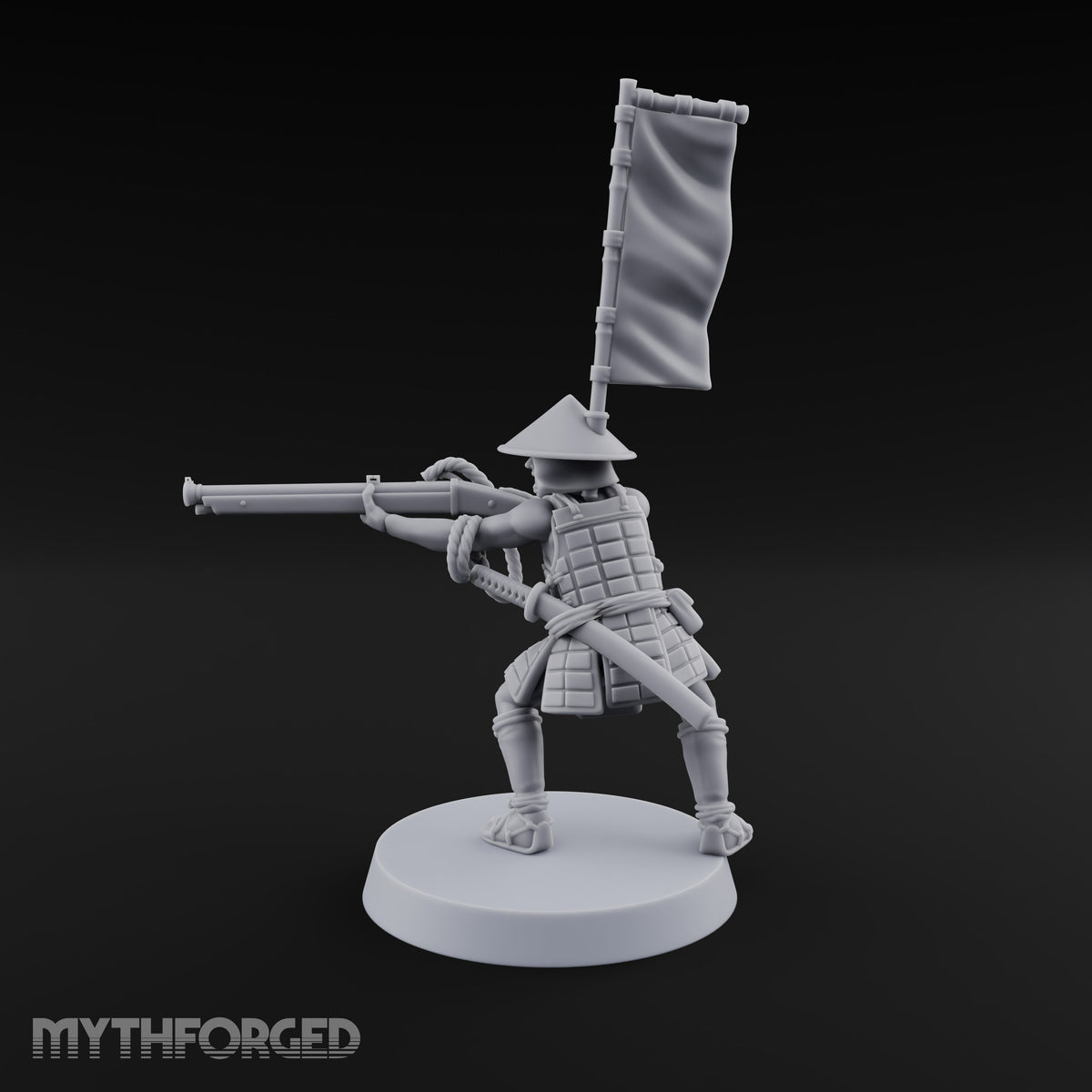 Priming the Volley Human Ashigaru Musketeer D