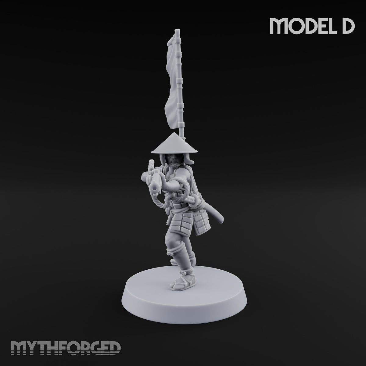 Priming the Volley Human Ashigaru Musketeer D