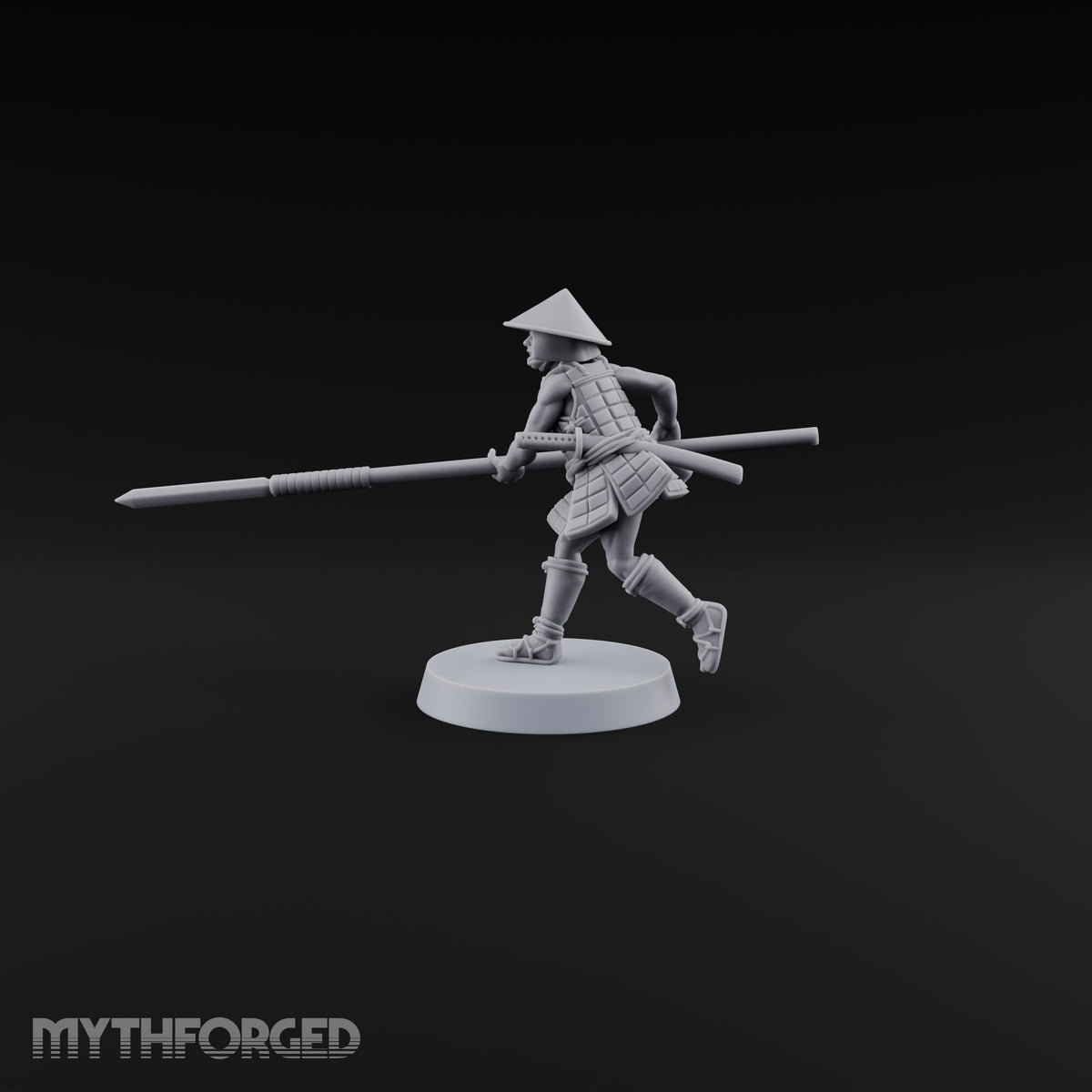 Charging Headlong Human Ashigaru Spearman A