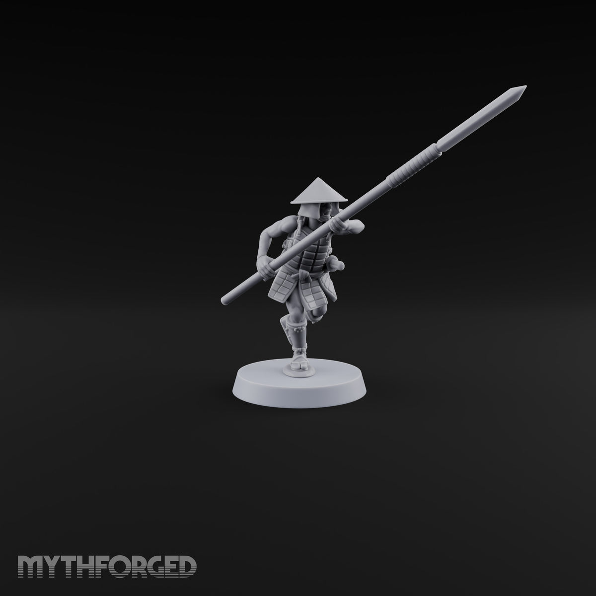 Charging Headlong Human Ashigaru Spearman D