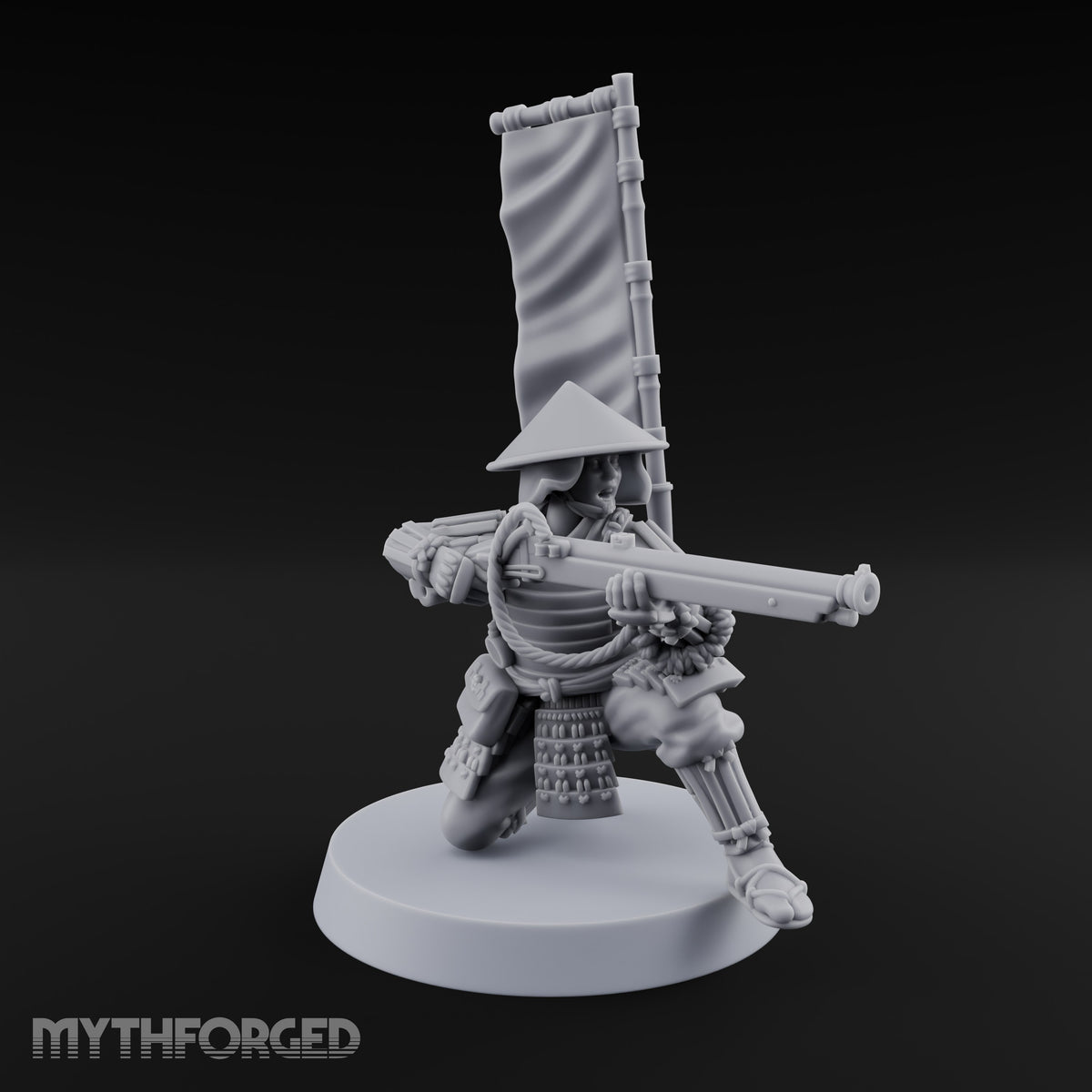 Matchlocks at the Ready Human Ashigaru Musketeer J