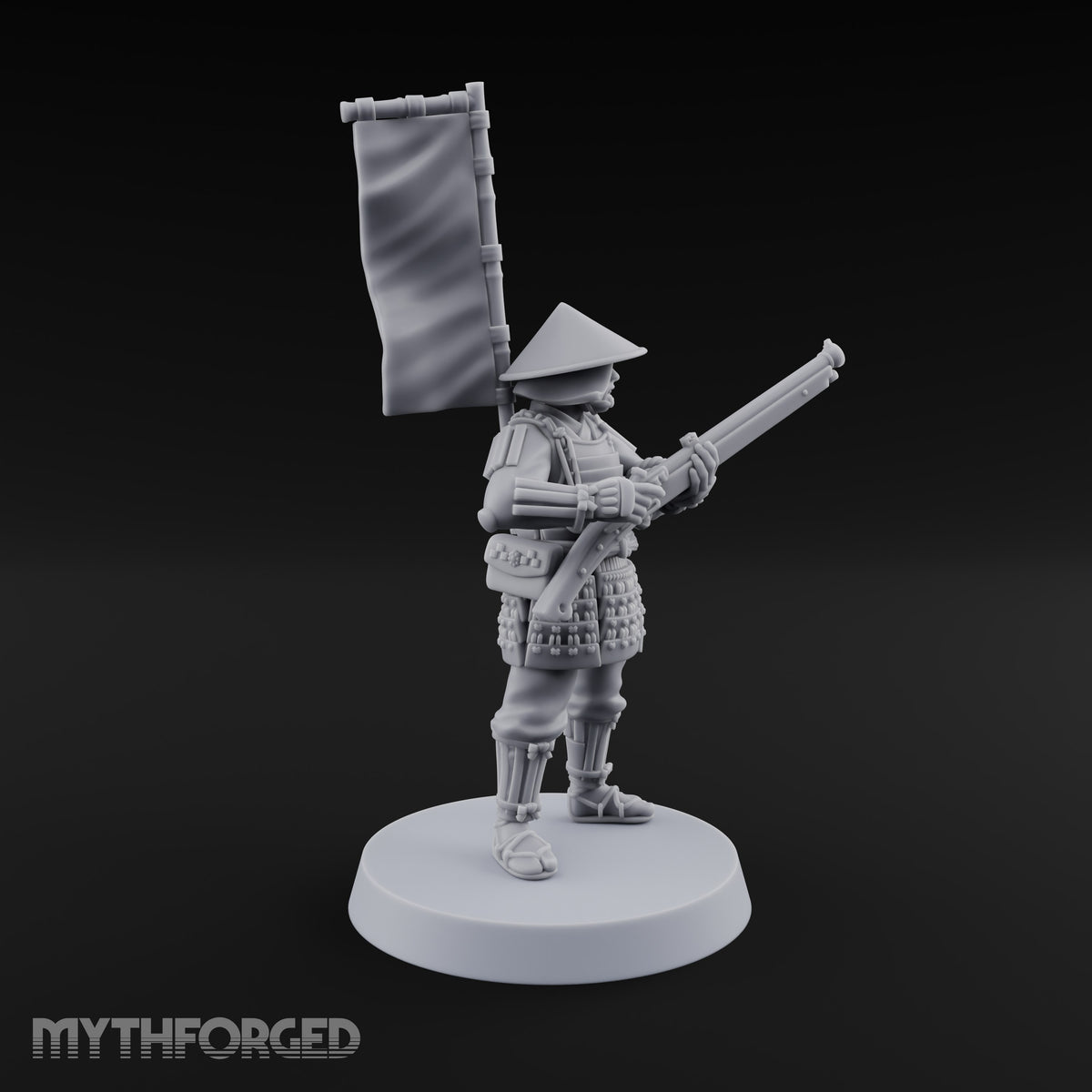 Matchlocks at the Ready Human Ashigaru Musketeer A