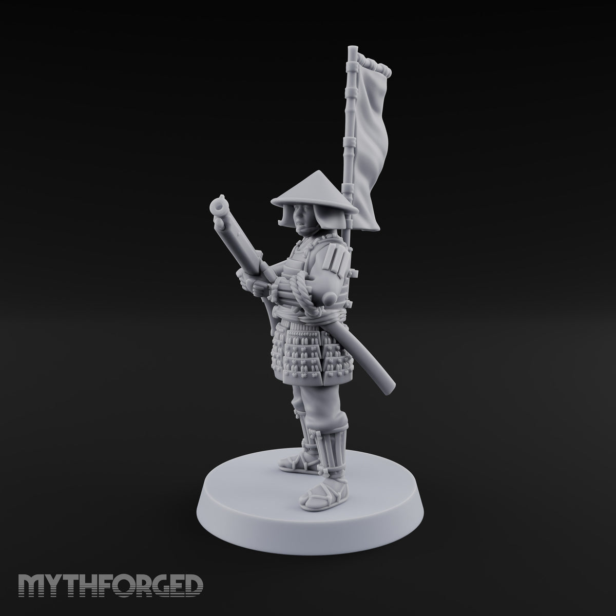 Matchlocks at the Ready Human Ashigaru Musketeer A