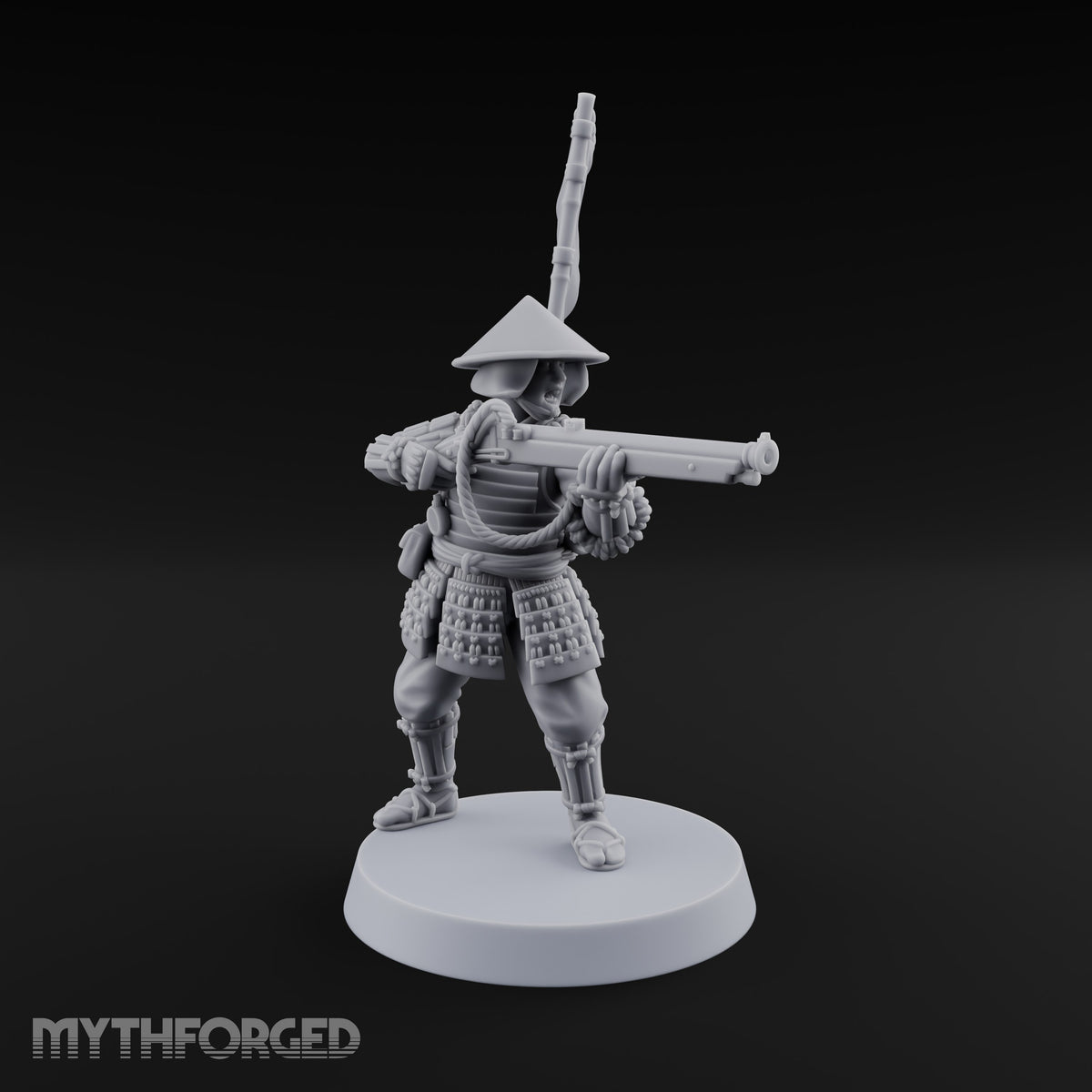 Matchlocks at the Ready Human Ashigaru Musketeer C