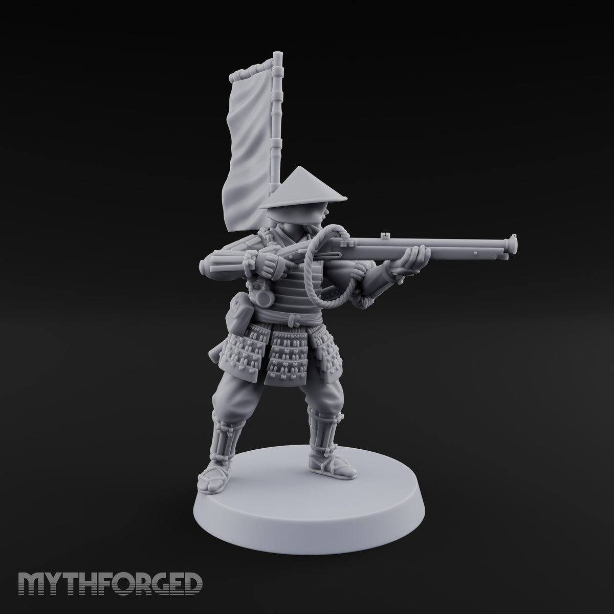 Matchlocks at the Ready Human Ashigaru Musketeer C