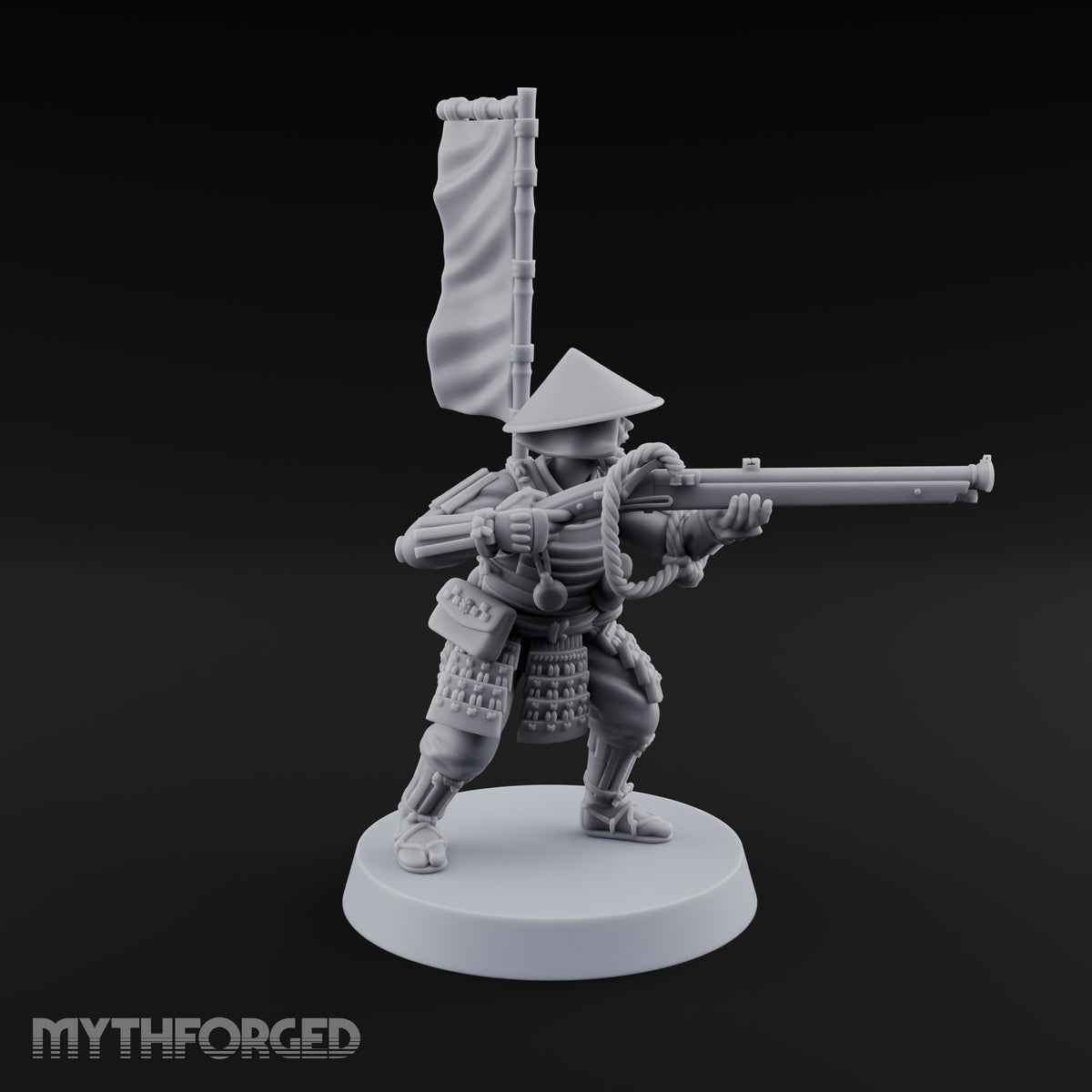 Matchlocks at the Ready Human Ashigaru Musketeer E