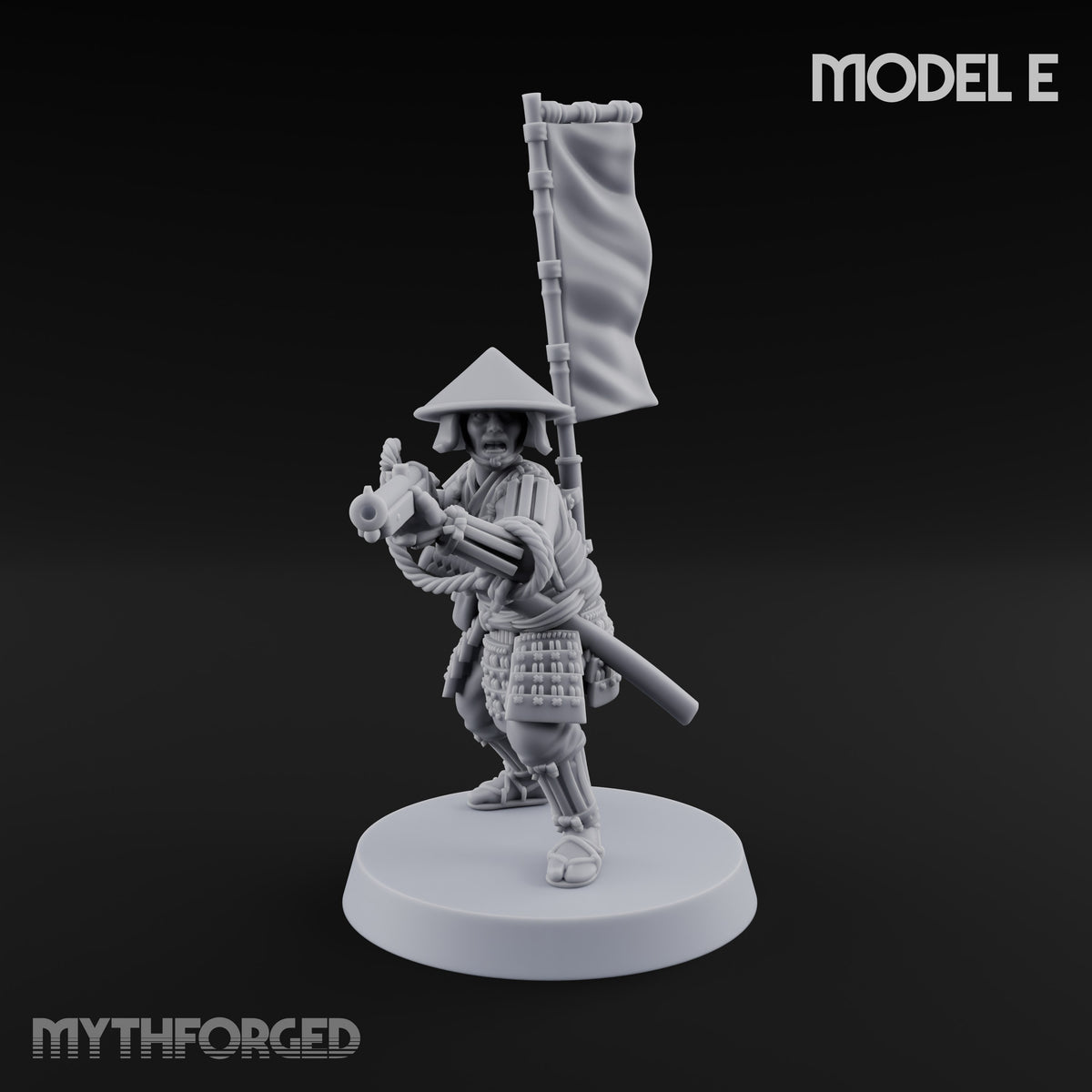 Matchlocks at the Ready Human Ashigaru Musketeer E