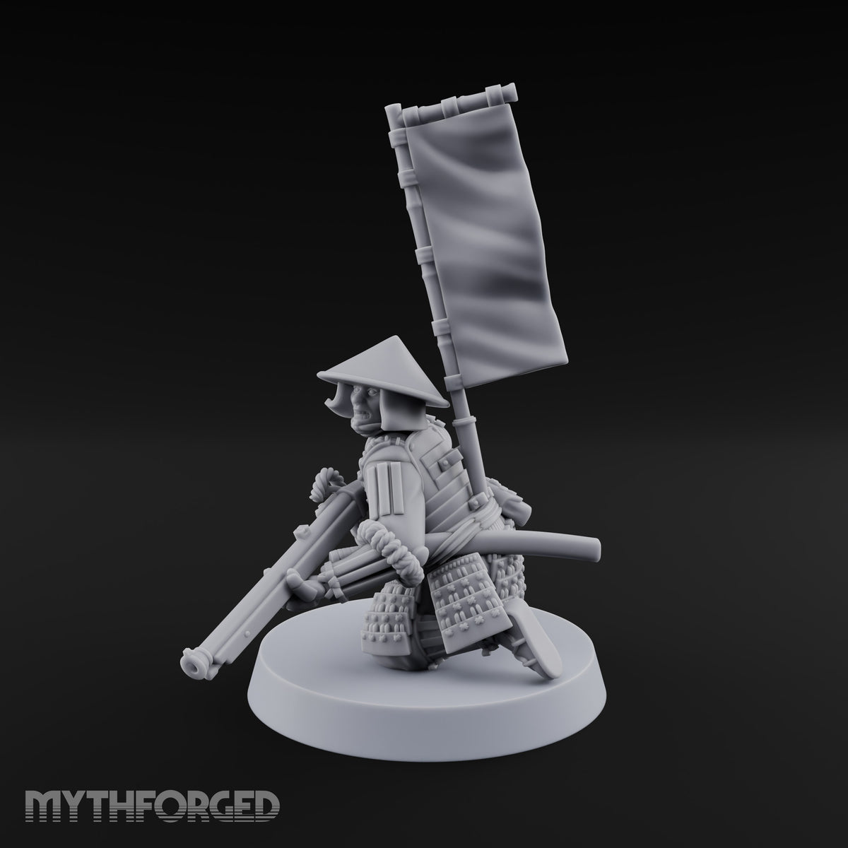 Matchlocks at the Ready Human Ashigaru Musketeer F