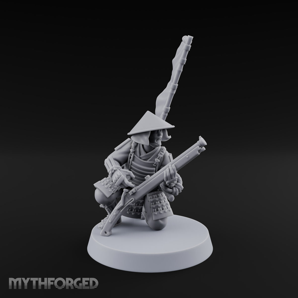 Matchlocks at the Ready Human Ashigaru Musketeers — G
