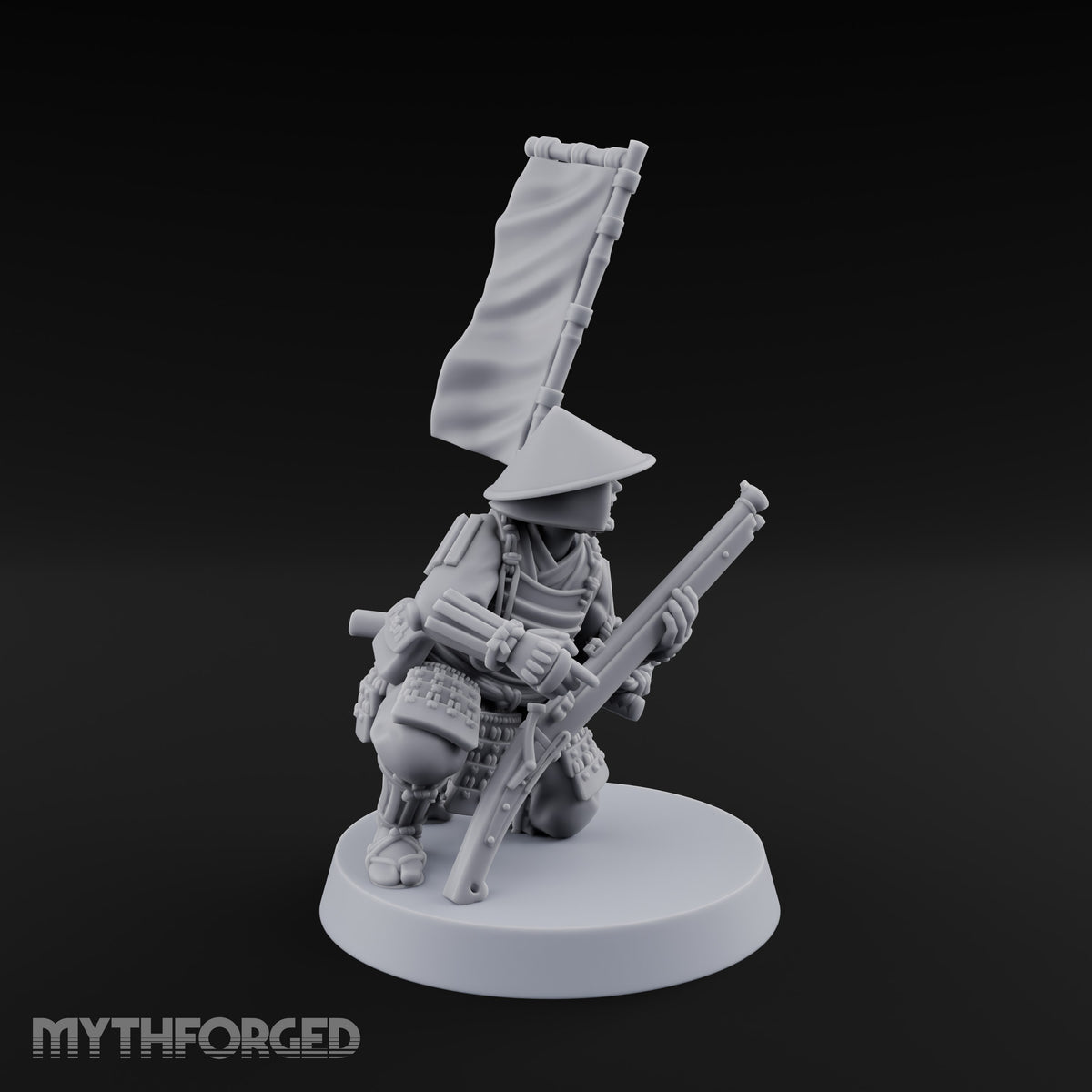 Matchlocks at the Ready Human Ashigaru Musketeer G