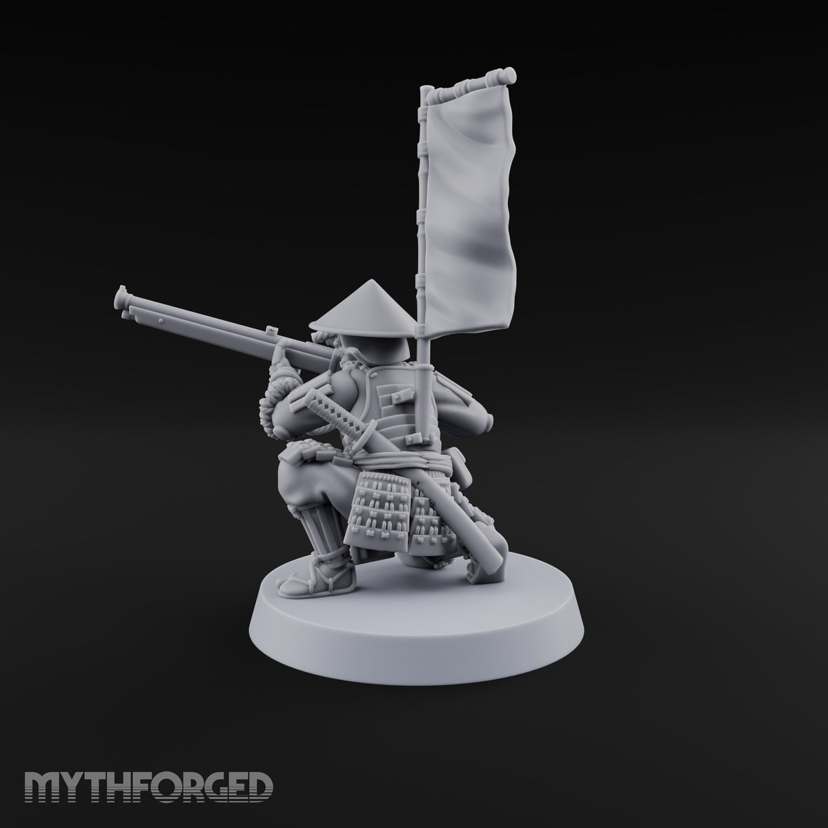 Matchlocks at the Ready Human Ashigaru Musketeer H