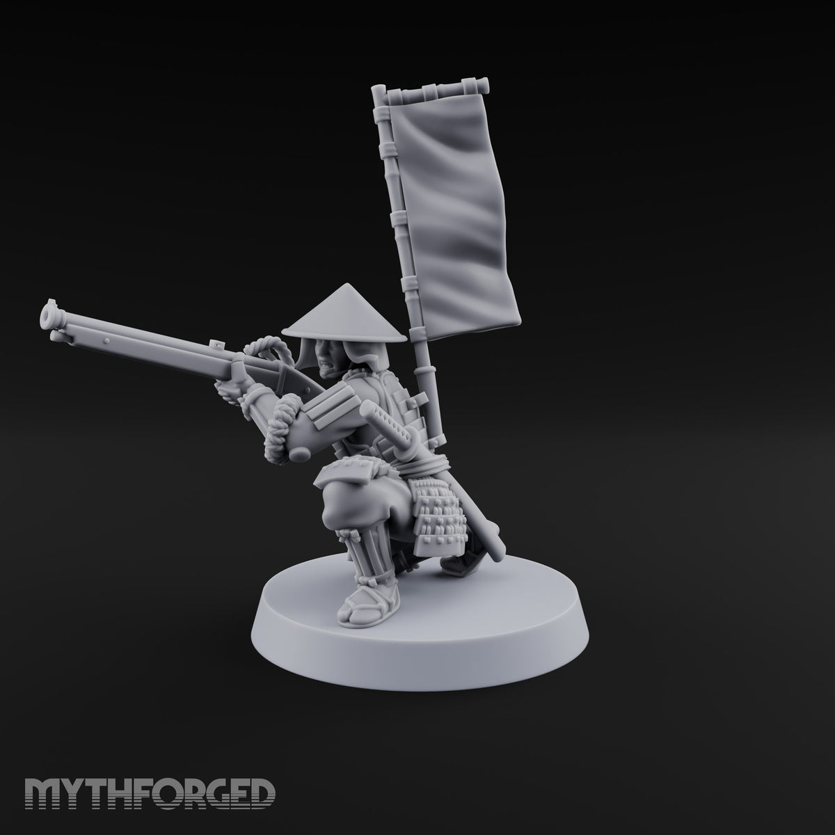 Matchlocks at the Ready Human Ashigaru Musketeer H