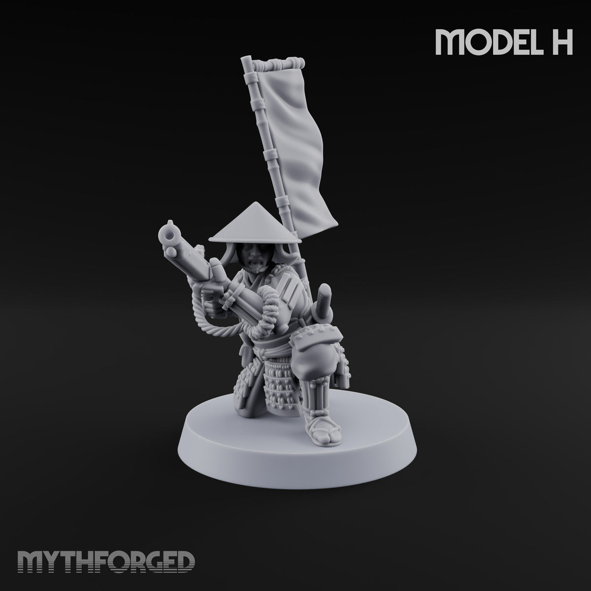 Matchlocks at the Ready Human Ashigaru Musketeer H