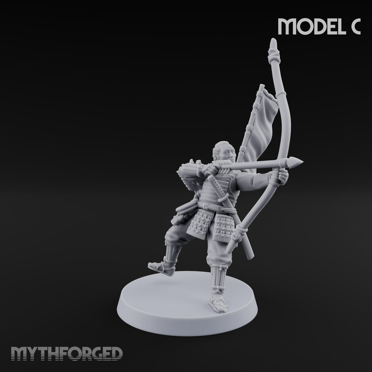 Bowstrings Taut Human Ashigaru Archers — C