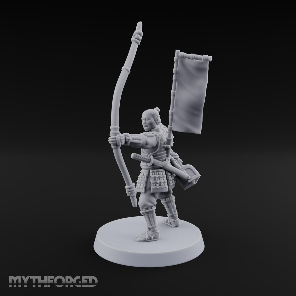 Bowstrings Taut Human Ashigaru Archer F