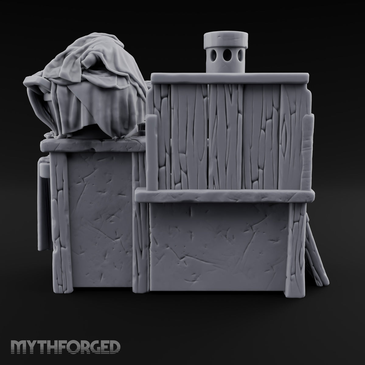 Scrub Brush Waiting Its Turn Wooden Laundry Sink Cabinet