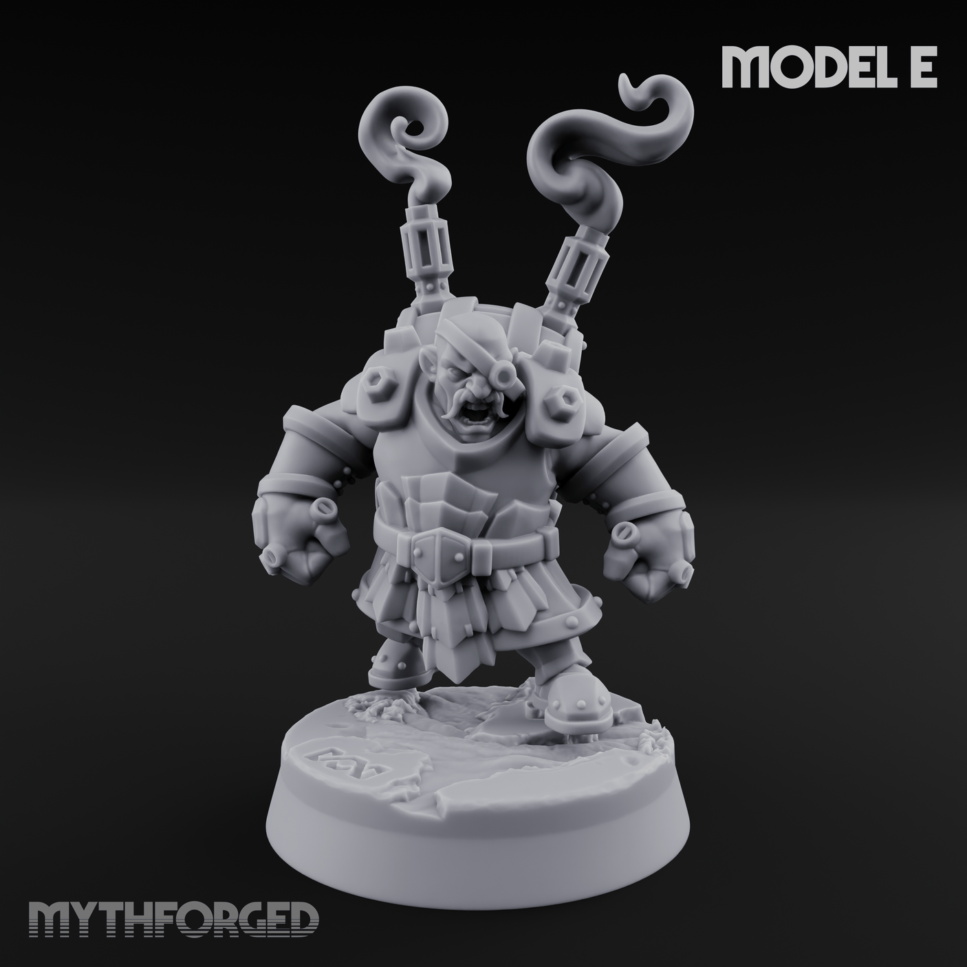 Clicking and Whirring Dwarf Artificers Miniature for Dungeons and Dragons, Pathfinder or other TTRPGs