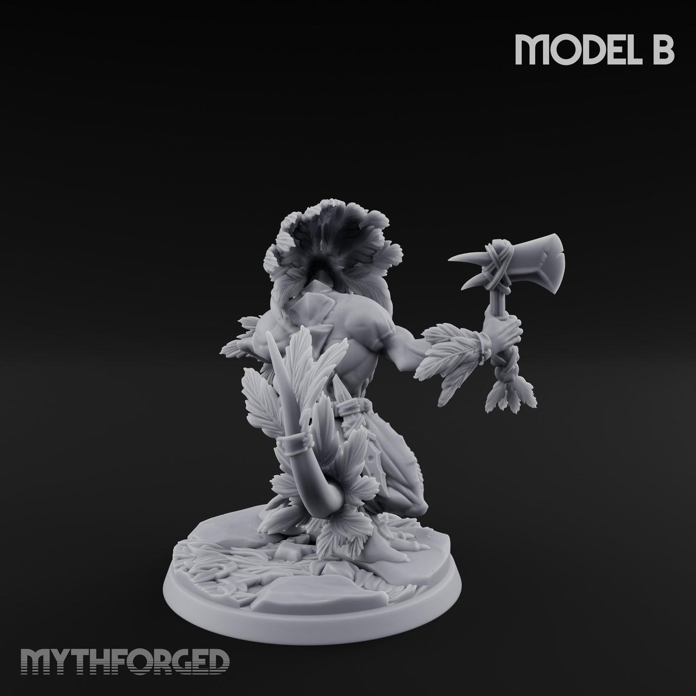 Leaf And Bone Adorned Lizardfolk Shaman B gallery 4