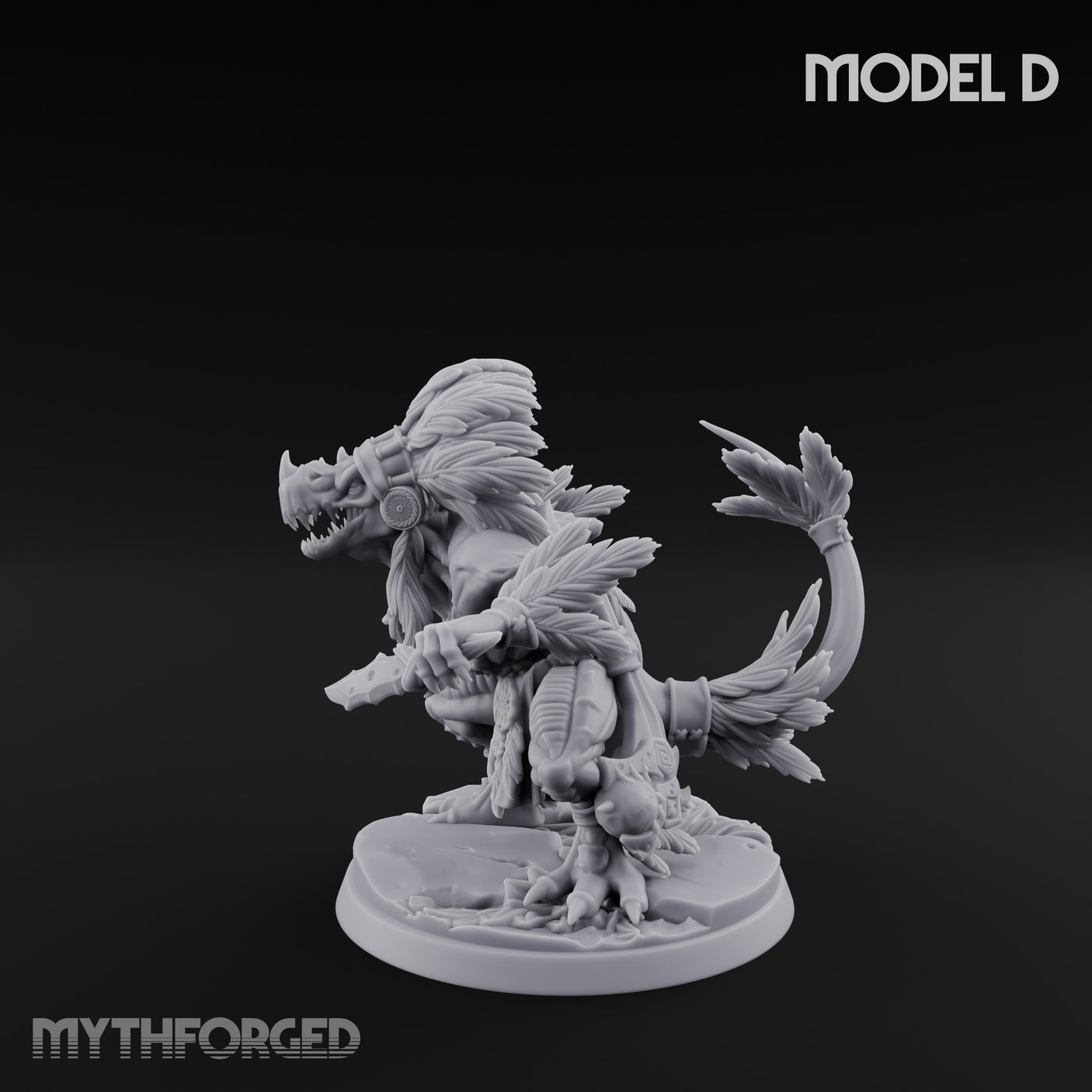 Leaf And Bone Adorned Lizardfolk Shaman D gallery 8