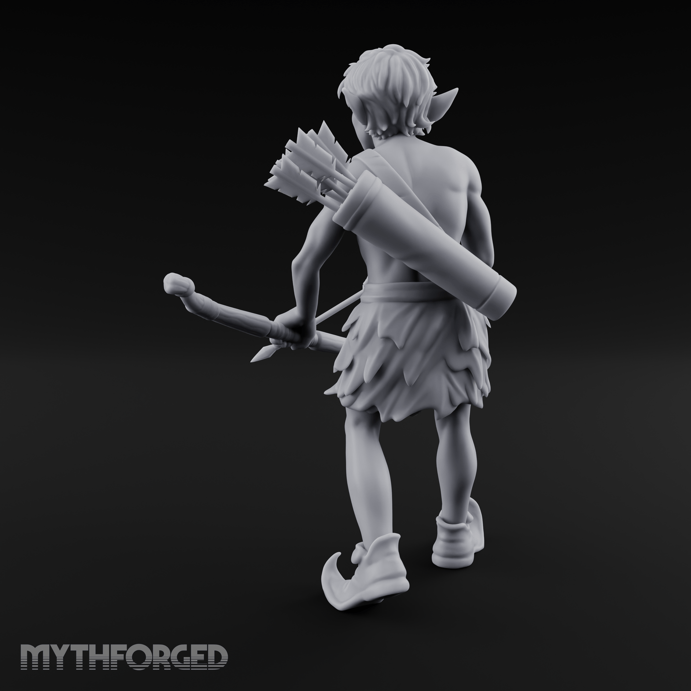 Quiver Shouldered Pixie Archer Miniature for Dungeons and Dragons, Pathfinder or other TTRPGs