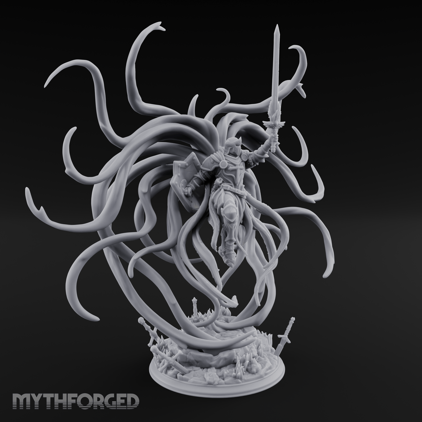 Exploding With Power Angel Miniature for Dungeons and Dragons, Pathfinder or other TTRPGs
