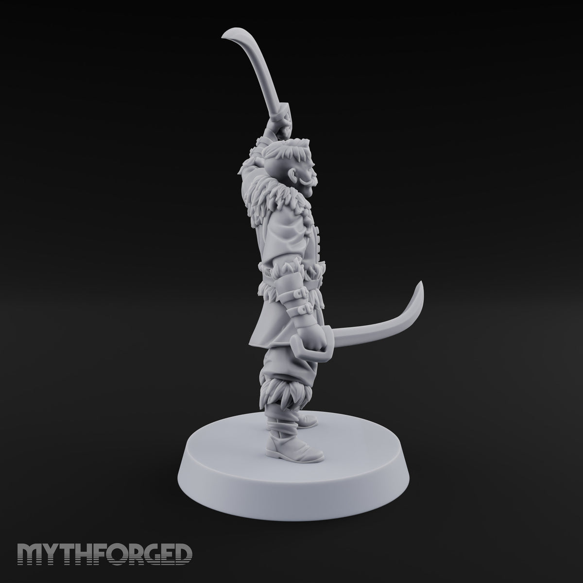 Moustache Waxed, Sabres Drawn Twice Human Dual Sabre Warrior A