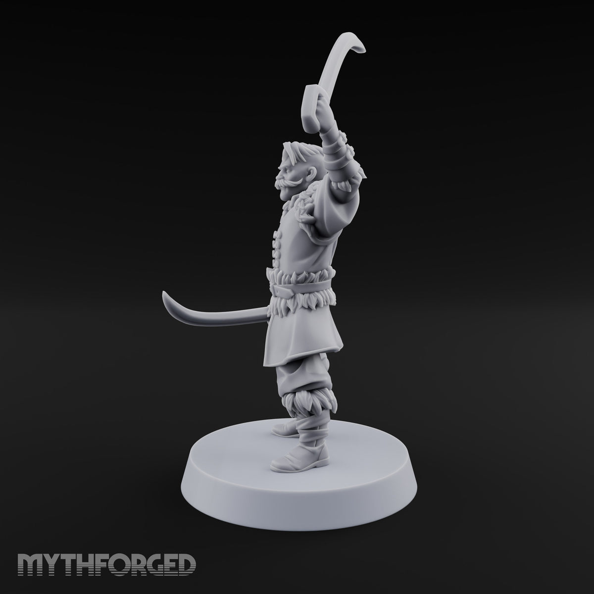 Moustache Waxed, Sabres Drawn Twice Human Dual Sabre Warrior A