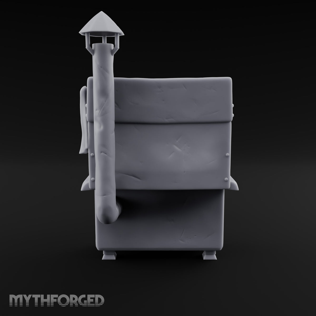 Chimney Hat, Full Pot Cast Iron Kitchen Stove