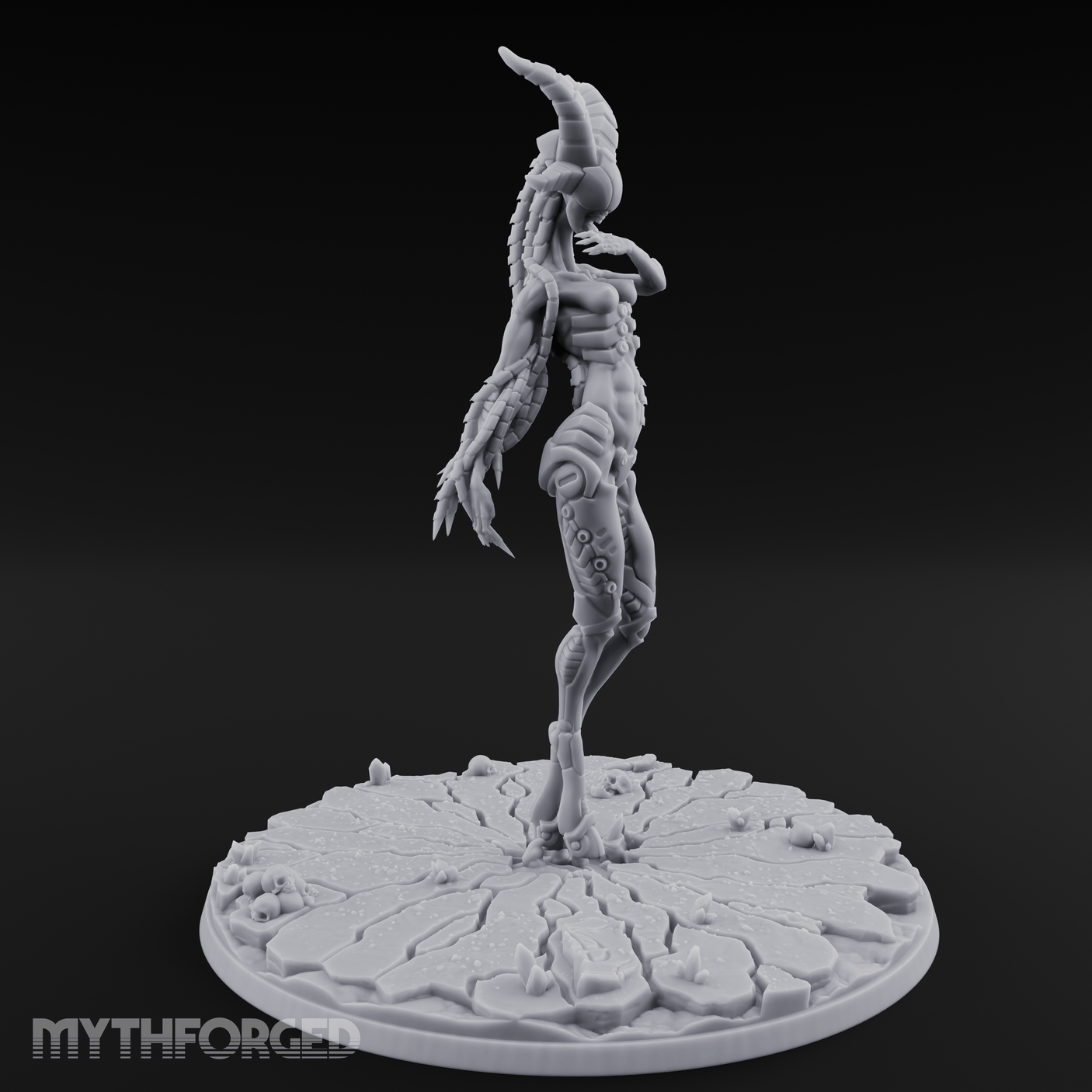 Ascending In Glory Demon Lord Miniature for Dungeons and Dragons, Pathfinder or other TTRPGs